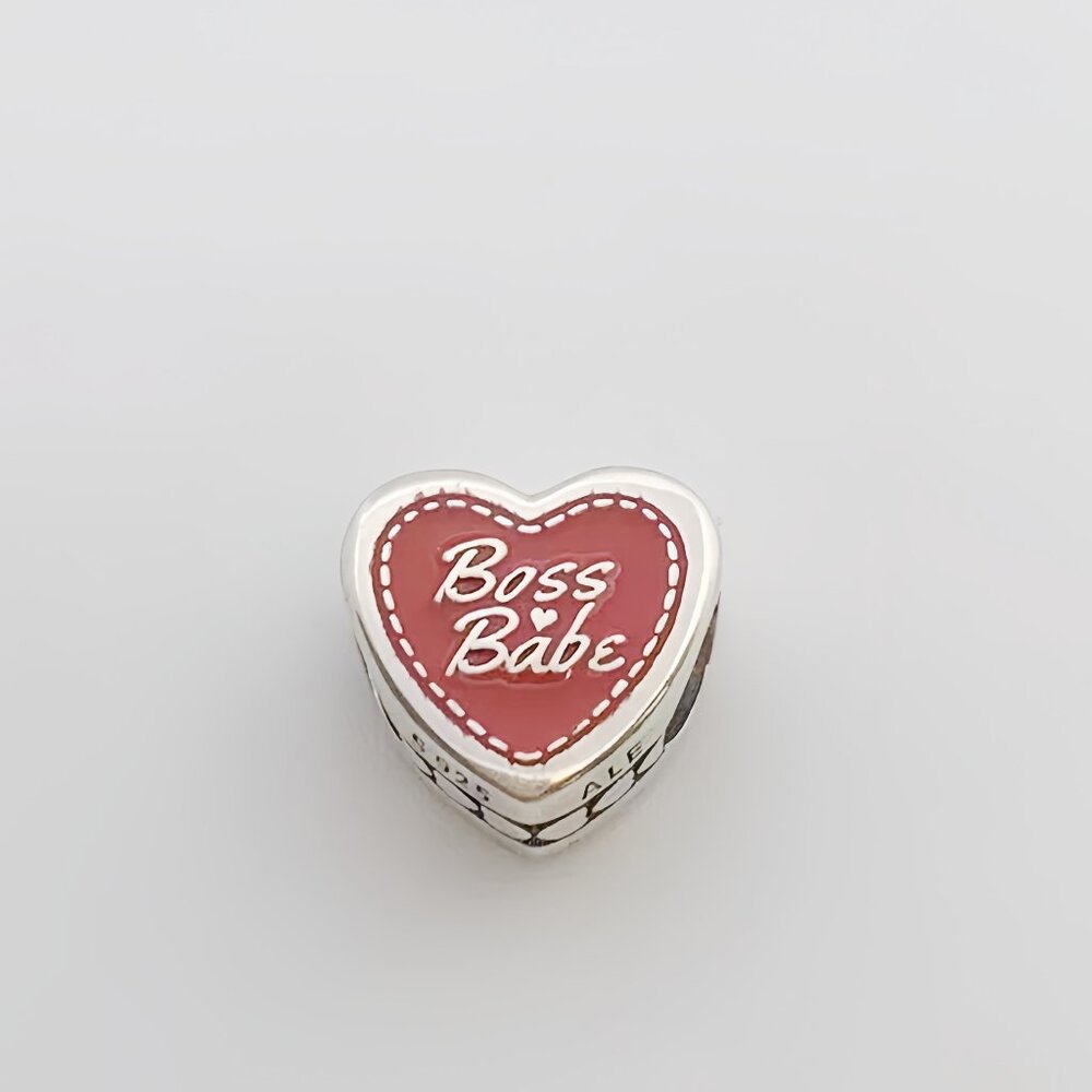 Pandora Engravable Boss Babe Heart Charm